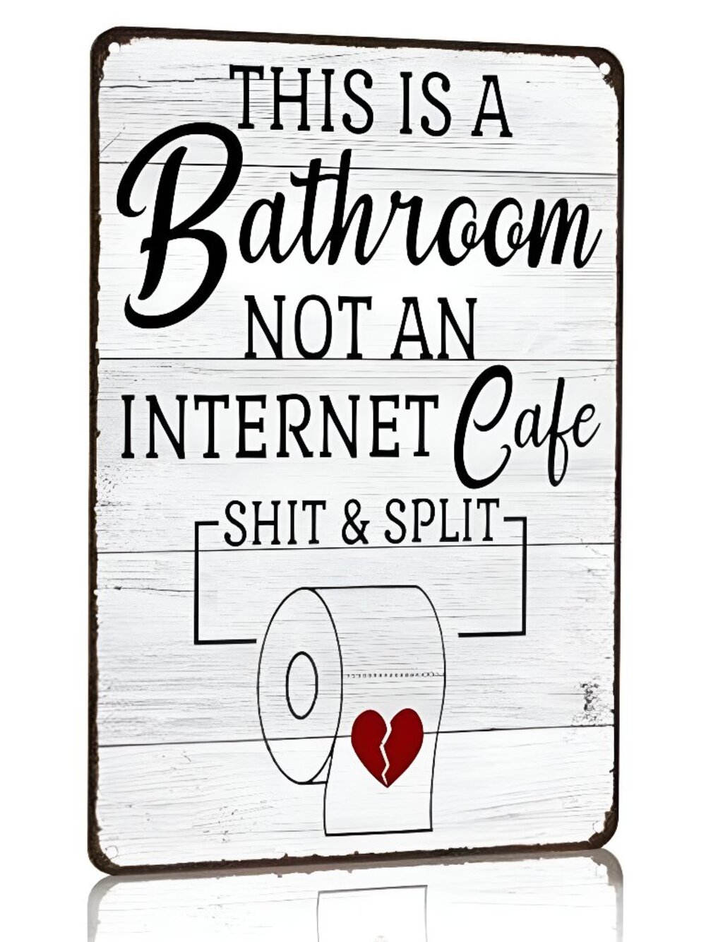 Funny Sarcastic Bathroom Toilet Decor Sign This Is A Bathroom Not An Internet